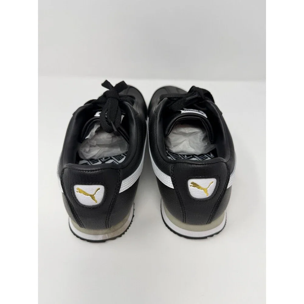 PUMA Roma 24 Standard Mens 9 Black & White Sneakers Casual Shoes w/ Box *Read*